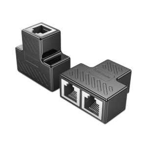 RJ45 Splitter Connectors Adapter 1 to 2